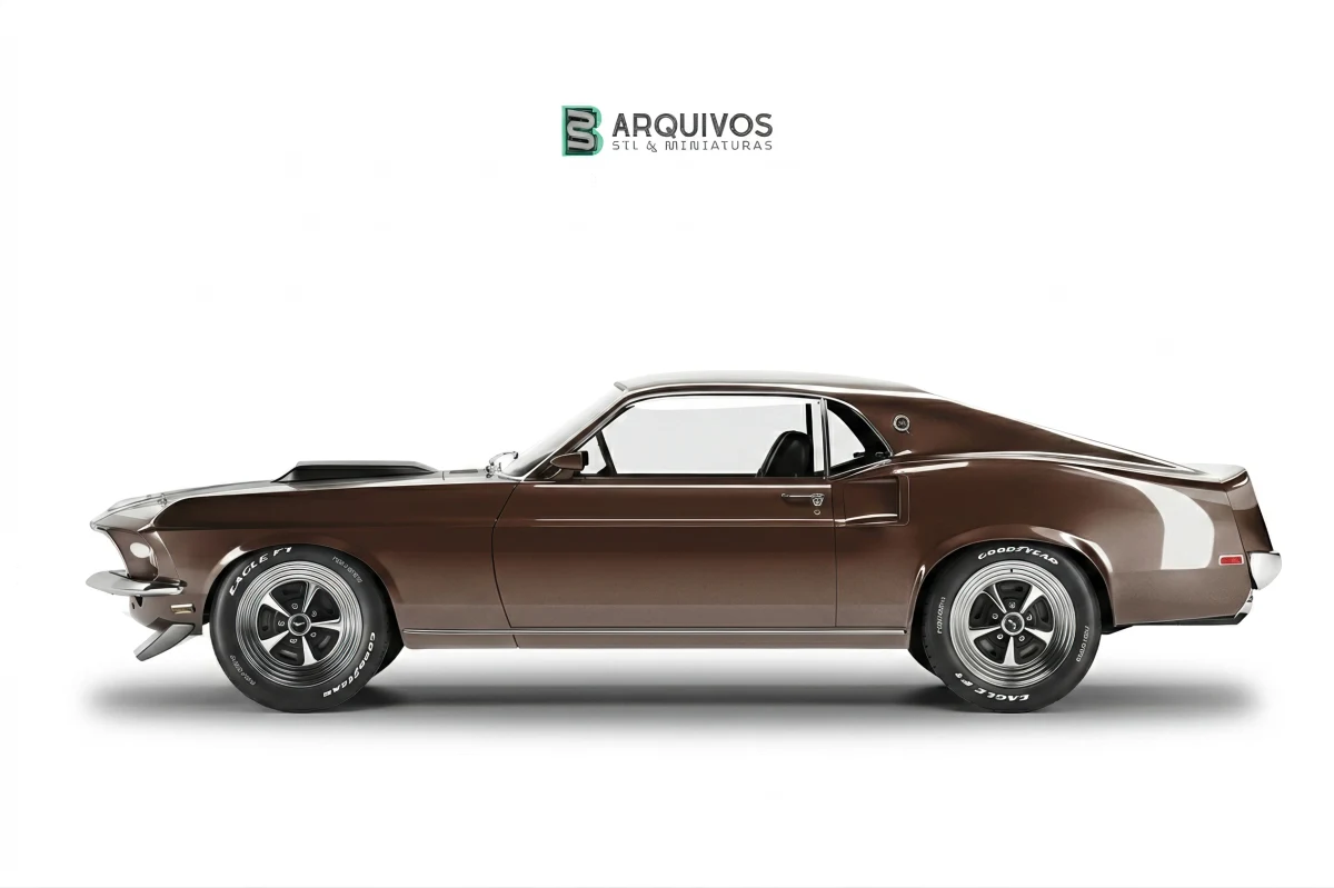 Modelo 3D STL - Ford Mustang 1969 — foto 2